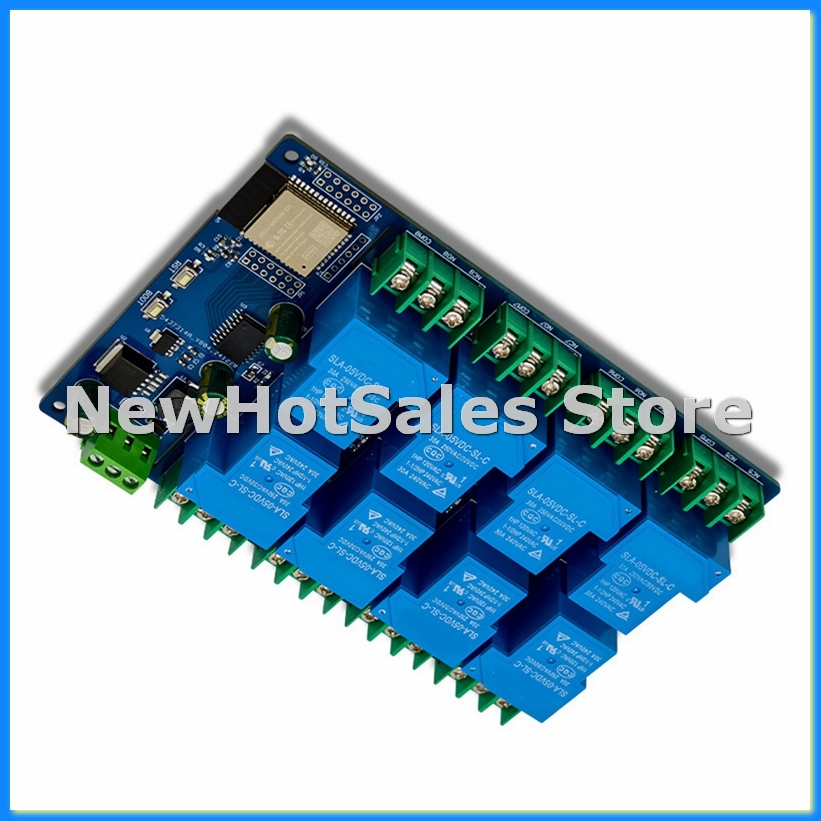 Relay 8 Channel Board - 8채널 릴레이 모듈 30A DC7-28/5V WIFI