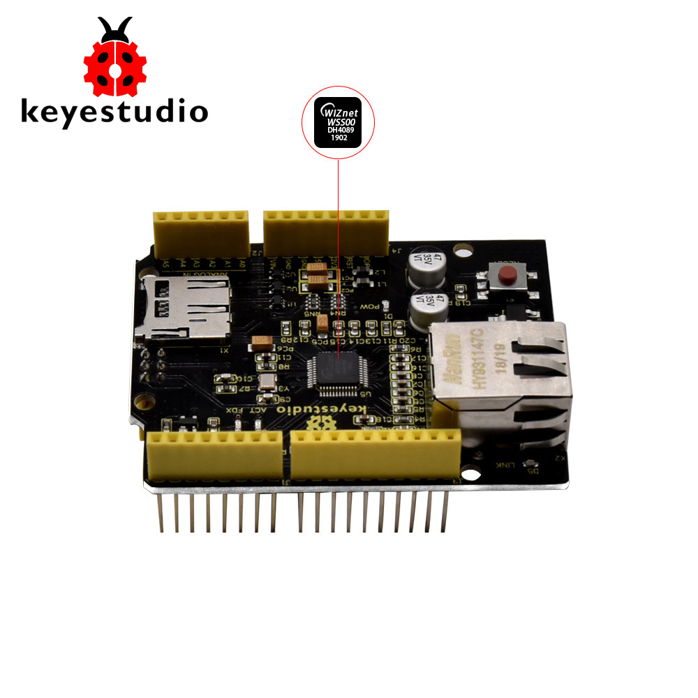 Ethernet Module W5500 - Keyestudio W5500 arduino용 이더넷 실드 이더넷