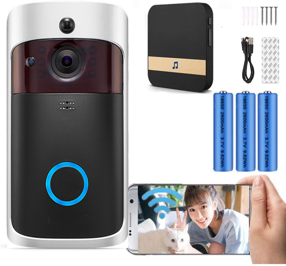 Smart Doorbell Wired - 비디오 초인종 카메라 HD WiFi 초인종