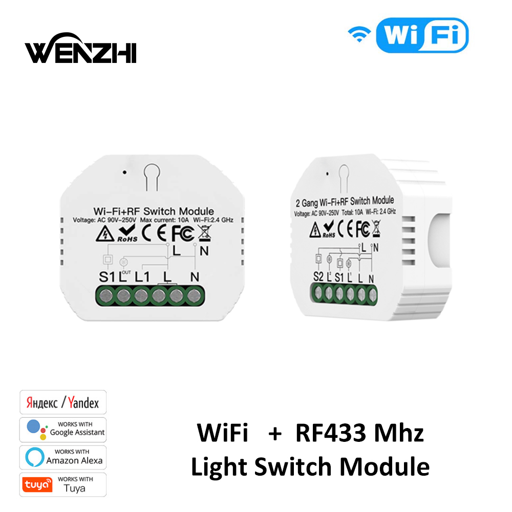 Home Automation Panel Diy - 1/2Gang 전등 스위치 DIY 모듈 Wifi