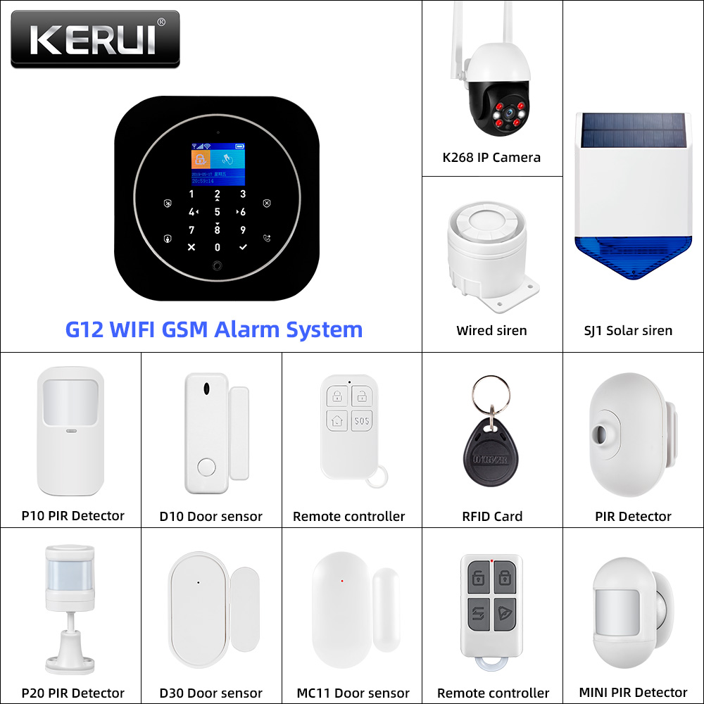 KERUI G12 2G Wifi 무선 홈 경보 시스템  - Home Automation Diy 리뷰 및 가격