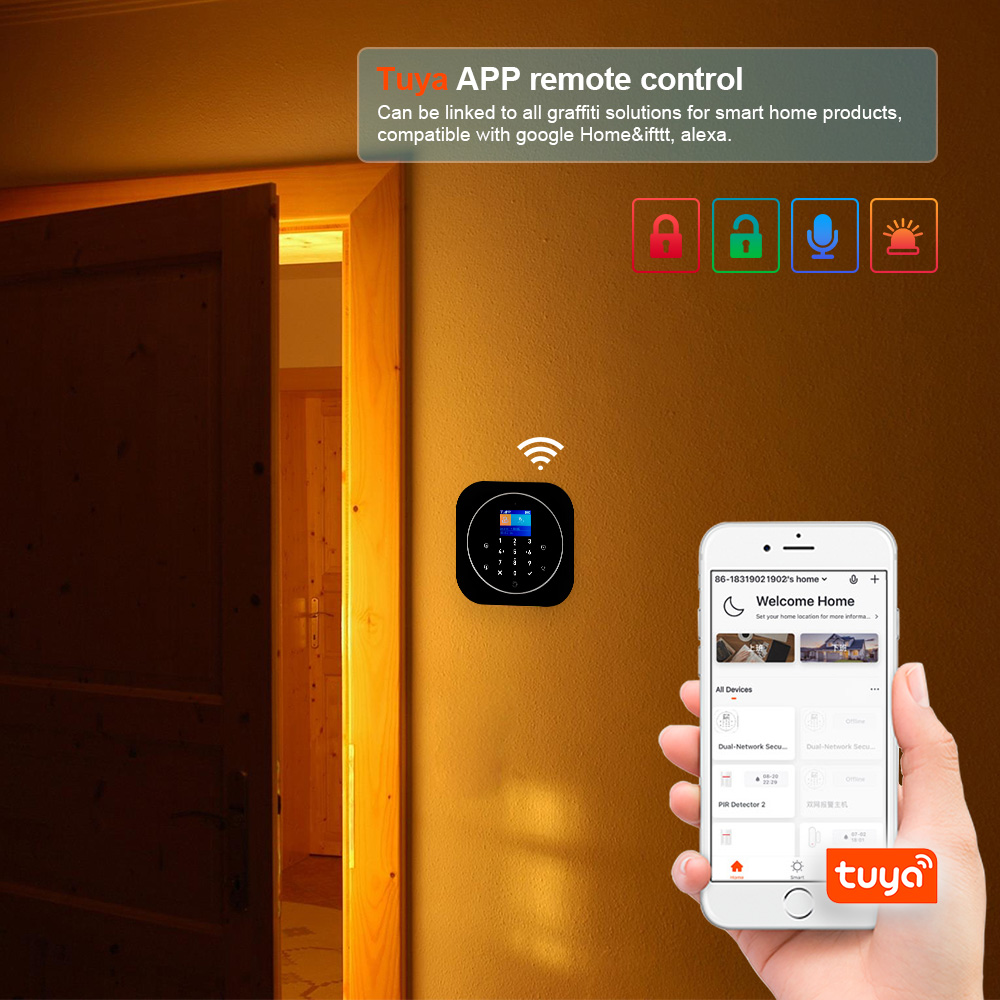 KERUI G12 2G Wifi 무선 홈 경보 시스템  - Home Automation Diy 리뷰 및 가격