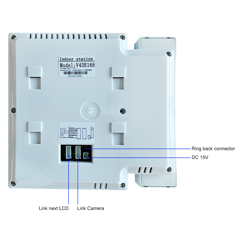LCD 비디오 인터콤 시스템, 양방향 인터콤 RFID  - Smart Doorbell Wired 리뷰 및 가격