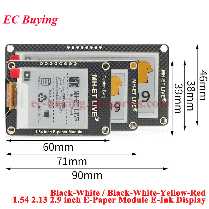 1.54인치 2.9인치 2.13인치 2.9 2.13 1 - Display Epaper 2.9 리뷰 및 가격
