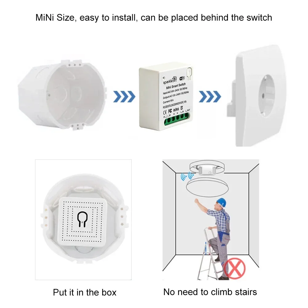 16A Matter WIFI 스마트 스위치 자동화 릴레 - Diy Home Automation System 리뷰 및 가격