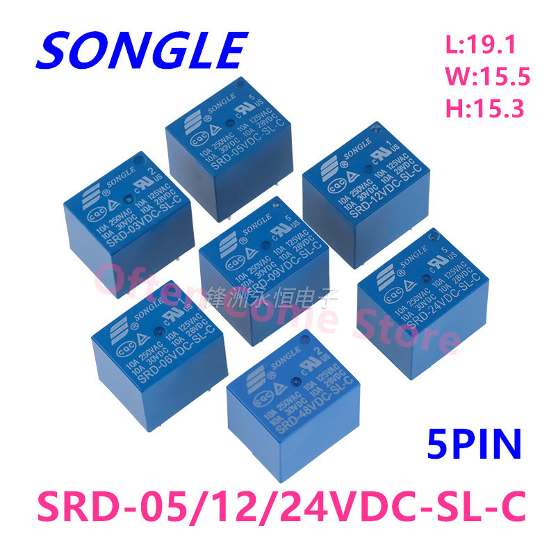 5Pcs 새로운 릴레이 SRD-05VDC-SL-C SR - Shelly Relay Module 리뷰 및 가격