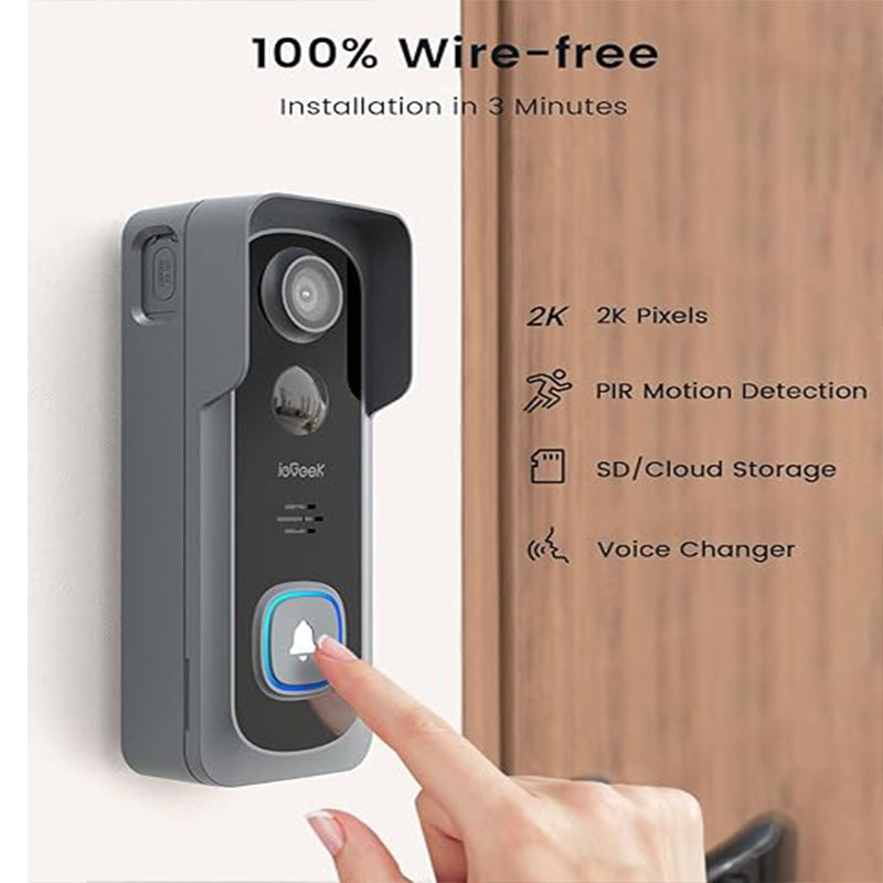 ieGeek 2K 초인종 카메라 무선 - 차임 링거,  - Smart Doorbell Wired 리뷰 및 가격