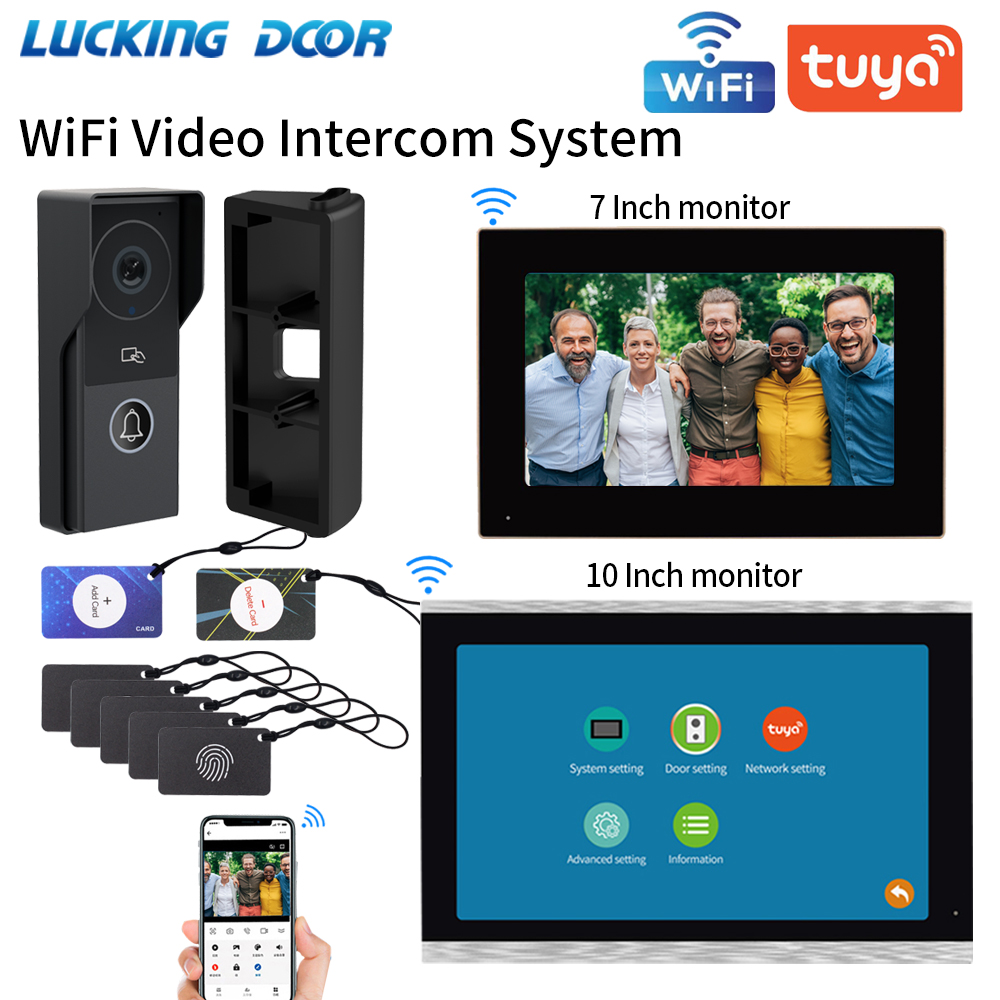 아파트용 비디오 인터콤 초인종, 7/10 인치, 108 - Smart Doorbell Wired 리뷰 및 가격