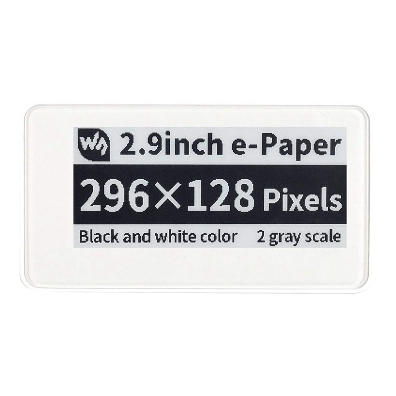 새로운 2.9인치 무선 NFC 지원 전자잉크 디스플레이 - Display Epaper 2.9 리뷰 및 가격