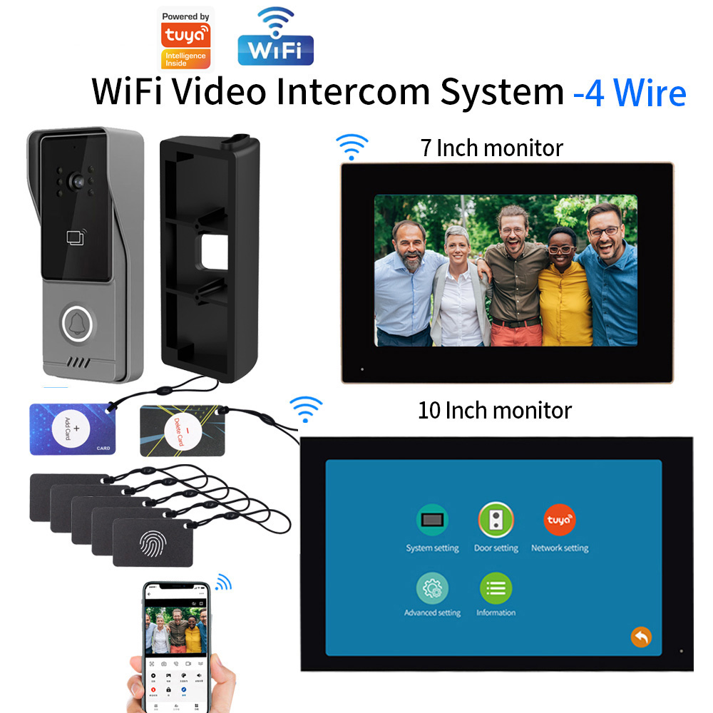 WiFi 터치스크린 지능형 비디오 인터콤 키트(액세스  - Smart Doorbell Wired 리뷰 및 가격
