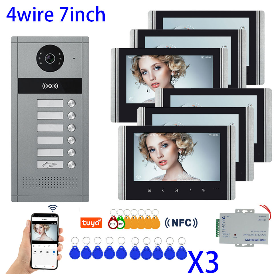 다중 아파트 금속 초인종 비디오 인터콤 시스템 용 10 - Smart Doorbell Wired 리뷰 및 가격