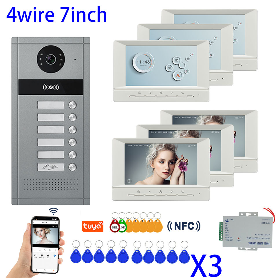 다중 아파트 금속 초인종 비디오 인터콤 시스템 용 10 - Smart Doorbell Wired 리뷰 및 가격