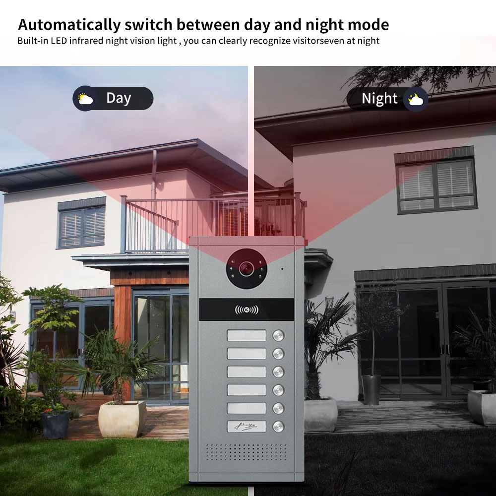 다중 아파트 금속 초인종 비디오 인터콤 시스템 용 10 - Smart Doorbell Wired 리뷰 및 가격