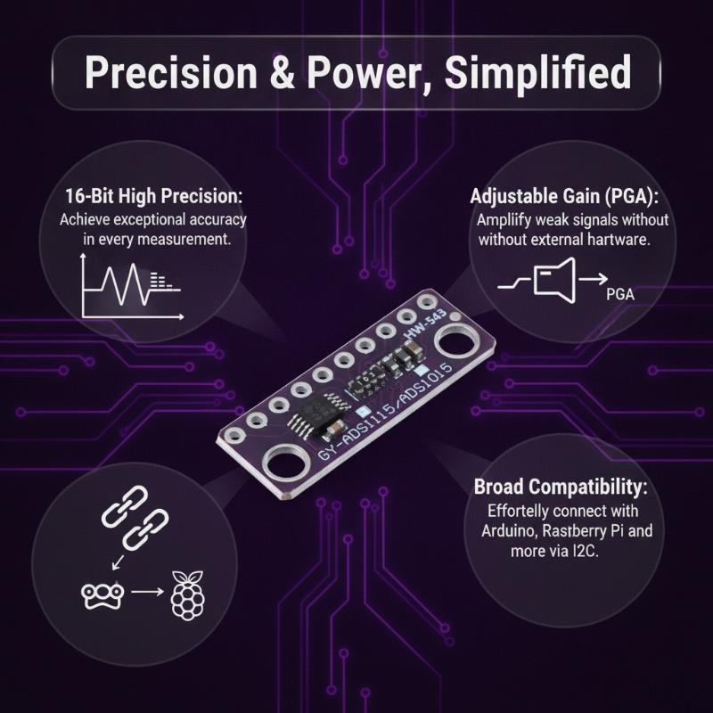 ADS1115 조절 가능한 게인 16비트 ADC 모듈  - Diy Home Automation System 리뷰 및 가격