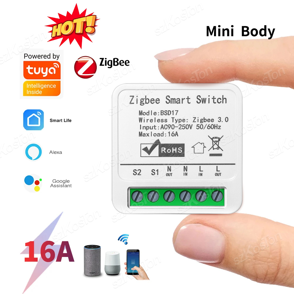 16A 투야 지그비 스마트 스위치 모듈 스마트 홈 자동 - Home Automation Diy 리뷰 및 가격